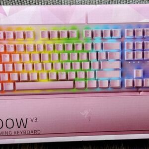 Razer BlackWidow V3 Quartz RGB Mechanical  Gaming Keyboard (Pink)